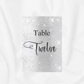 Invitation Calligraphie parties scintillant argent tableau do