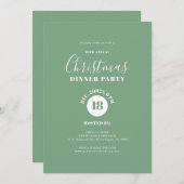 Invitation Calligraphie personnalisée minimaliste simple (Devant / Derrière)