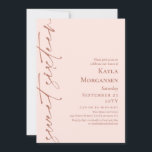 Invitation Calligraphie rose pâle et laiton doux 16<br><div class="desc">Blush rose doux 16 invitation avec texte couleur laiton dans un design minimaliste. Simple invitation sans sweet sixteen avec un arrière - plan rose pâle. Invitation tes amis à ta douce fête 16 avec cette invitation de fête rose vif et laiton sans photo.</div>
