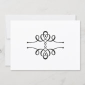 Invitation Calligraphie Script Diamond Ring Engagement Party (Dos)