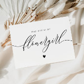 Invitation calligraphie script fleurgirl proposition card