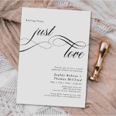 Invitation Calligraphie Script Rien de fantaisie Juste Amour 