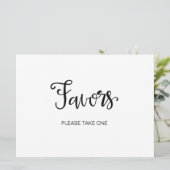 Invitation Calligraphie | Signet "Favoriser s'il vous plaît p (Debout devant)