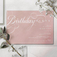 Calligraphie simple Dusty Rose rose Blush Annivers