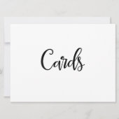 Invitation Calligraphie simple | Panneau Mariage "Cartes" (Devant)