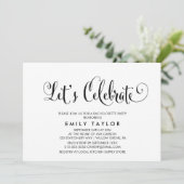 Invitation Calligraphie Southern Belle Célébrons (Debout devant)