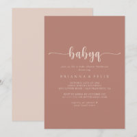 Calligraphie Terracotta BabyQ Baby shower Barbecue