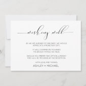 Invitation Calligraphie Typographie Mariage Souhaitant Bien H (Devant)