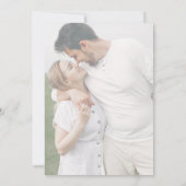 Invitation Calligraphie Whimsical Faded Photo Engagement (Dos)