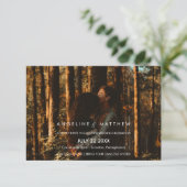 Invitation  Calligraphie Whimsical| La photo défraîchie du Ma (Debout devant)