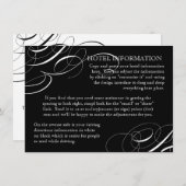 Invitation Calligraphiée avec Volutes "Manger, Boi (Devant / Derrière)