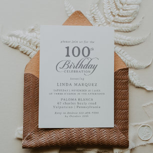 Invitation calligraphiée Chic Classique pour les 1