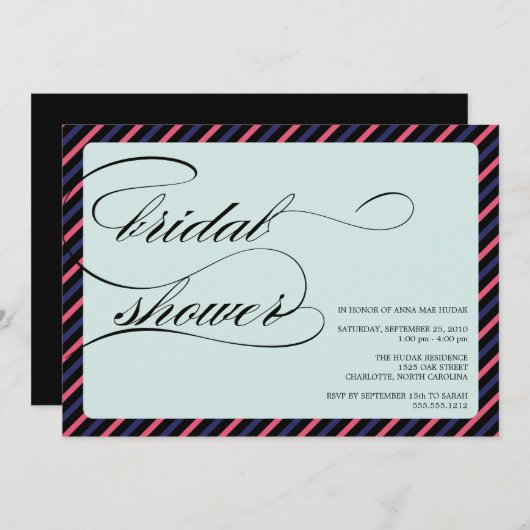 Invitation {calligraphy} (Devant / Derrière)