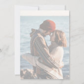 Invitation Calligraphy Elegant Photo Le Mariage De (Dos)