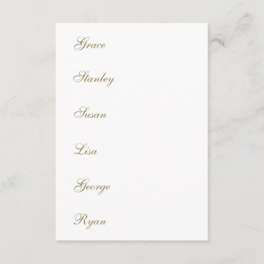 Invitation Calligraphy Wedding Name Tag Table Menu Cards (Devant)