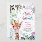 Invitation Calling All Party Animals Safari Birthday (Devant)