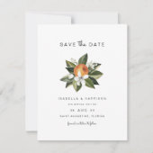 Invitation Calliope - Aquarelle Orange Blossoms Date de sauve (Devant)