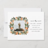 Invitation CALLIOPE Aquarelle Oranges Photo Enregistrer la da (Devant)