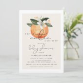 Invitation CALLIOPE Little Cutie Clementine Baby shower (Debout devant)