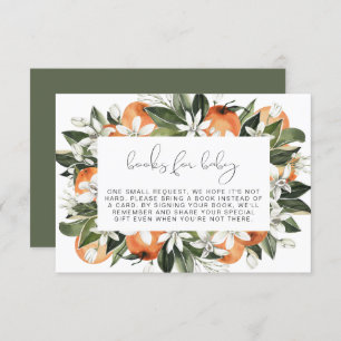 Invitation CALLIOPE Little Cutie Livres orange pour Baby Card