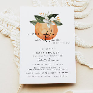 Invitation Calliope - Un petit Baby shower Cutie Oranges