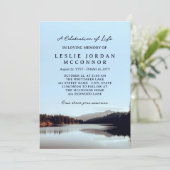 Invitation Calm Mountain Lake Fête de la vie (Debout devant)