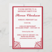 Invitation Calme c'est mon anniversaire (Dos)