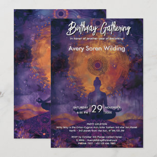 Invitation Calme Cosmique Conception Spirituelle Visionnair