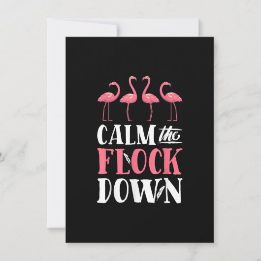 Invitation Calme Le Flock Down T-shirt Flamant rose rose Femm (Devant)
