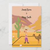 Invitation Camel Kiss mariage (Devant)