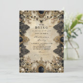 Invitation Cameo gothique Halloween ensorcelé (Debout devant)