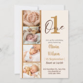 Invitation Camera Film 4 Photos Premier anniversaire Invitati (Devant)