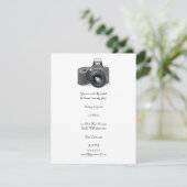 Invitation Caméra reflex (Debout devant)