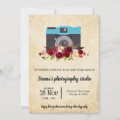 Invitation Caméra vintage (Devant)