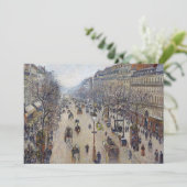Invitation Camille Pissarro - Boulevard Montmartre, matin (Debout devant)