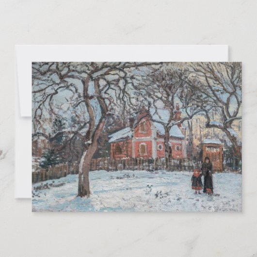 Invitation Camille Pissarro - Chataigniers a Louvecienne (Devant)