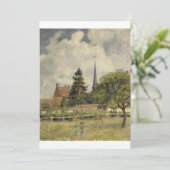 Invitation Camille Pissarro - L'Église à Eragny (Debout devant)