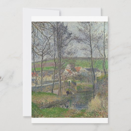 Invitation Camille Pissarro - Les rives de la Viosne à Osny (Devant)