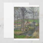 Invitation Camille Pissarro - Les rives de la Viosne à Osny (Devant / Derrière)