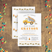 Invitation Camion à benne basculante de construction Photo de