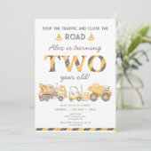 Invitation Camion à benne Construction 2e garçon premier anni (Debout devant)