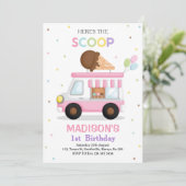 Invitation Camion à glace (Debout devant)