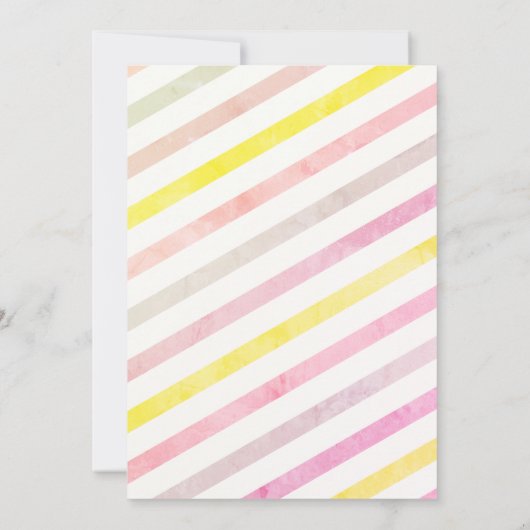 Invitation Camion à glace rayé Anniversaire (Dos)