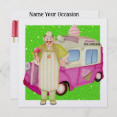 Invitation Camion à glace - SRF (Devant / Derrière)