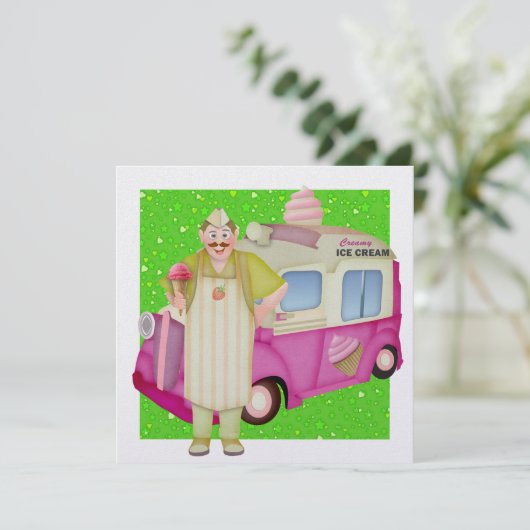 Invitation Camion à glace - SRF (Debout devant)