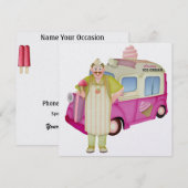 Invitation Camion à glace - SRF (Devant / Derrière)