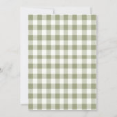 Invitation Camion Citrouille 1er anniversaire En vichy automn (Dos)