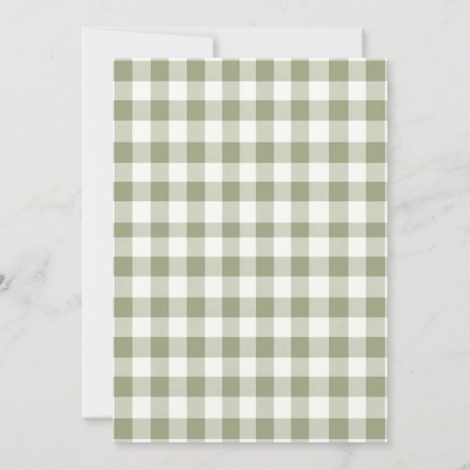 Invitation Camion Citrouille 1er anniversaire En vichy automn (Dos)