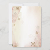 Invitation Camion citrouille, Fleurs, Baby shower Snowflakes (Dos)