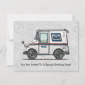 Invitation Camion Courrier (Devant)